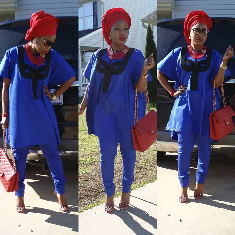 LB035# dashiki design dress african dresses for woman soft material embroidery design dress top with pants two pcs one set
LB035# dashiki design dress african dresses for woman soft material embroidery design dress top with pants two pcs one set