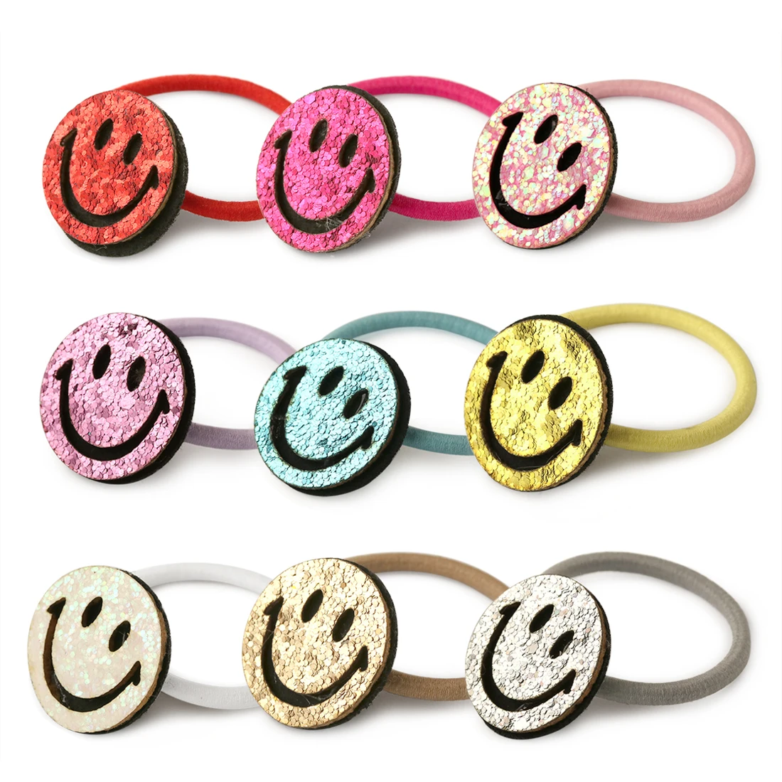 9piece/lot Sequins Smile Elastic Hair Bands Snap Hair Clip Hairpins Girls Ponytail Holder Hair Ties Rope Hair Accessories
9piece/lot Sequins Smile Elastic Hair Bands Snap Hair Clip Hairpins Girls Ponytail Holder Hair Ties Rope Hair Accessories