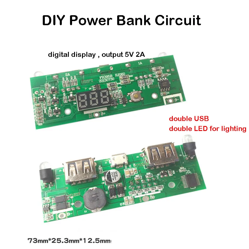 Digital Display Power Bank PCB Motherboard DIY Mobile Circuit Board 3.7V Lithium Battery Universal 5V Boost Chip Charger Module
Digital Display Power Bank PCB Motherboard DIY Mobile Circuit Board 3.7V Lithium Battery Universal 5V Boost Chip Charger Module