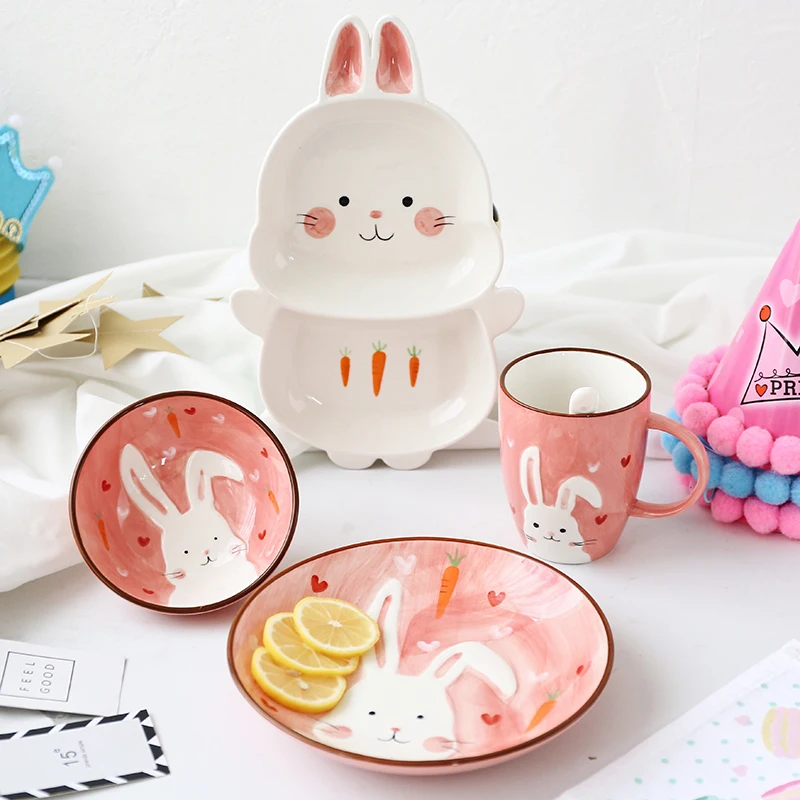 1pc Animal Zoo Dinner Plate Rabbit Bowl Mug Dinnerware Ceramic Porcelain Baby Children Tableware Bear Feeding Dish
1pc Animal Zoo Dinner Plate Rabbit Bowl Mug Dinnerware Ceramic Porcelain Baby Children Tableware Bear Feeding Dish