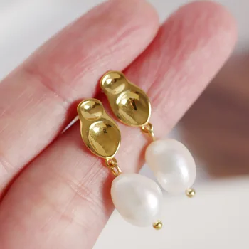 Silvology Baroque Irregular Pearl Earrings 925 Sterling Silver Gold Freshwater Pearl Stud Earrings For Women Elegant Jewelry
Silvology Baroque Irregular Pearl Earrings 925 Sterling Silver Gold Freshwater Pearl Stud Earrings For Women Elegant Jewelry