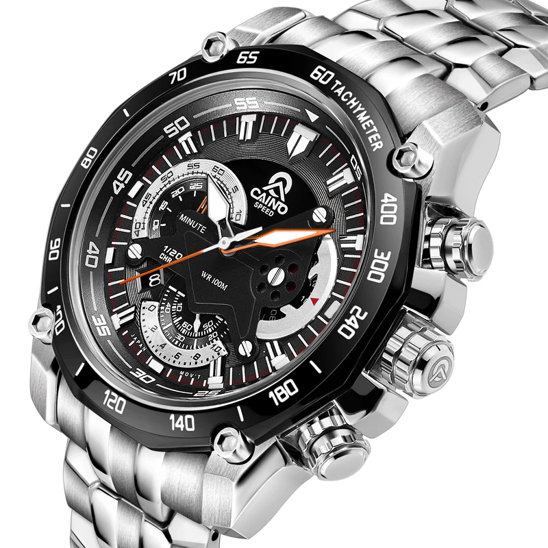 Caino Fashion Sport Watch Men's Watch Top Brand Luxury Quartz Watch Men Full Steel Waterproof Business Watches Relogio Masculino
Caino Fashion Sport Watch Men's Watch Top Brand Luxury Quartz Watch Men Full Steel Waterproof Business Watches Relogio Masculino