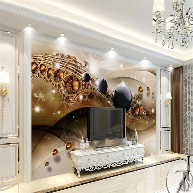 beibehang Custom photo murals wall stickers 3d luxury gold jewelry TV background wall papel de parede wallpaper for walls 3 d
beibehang Custom photo murals wall stickers 3d luxury gold jewelry TV background wall papel de parede wallpaper for walls 3 d