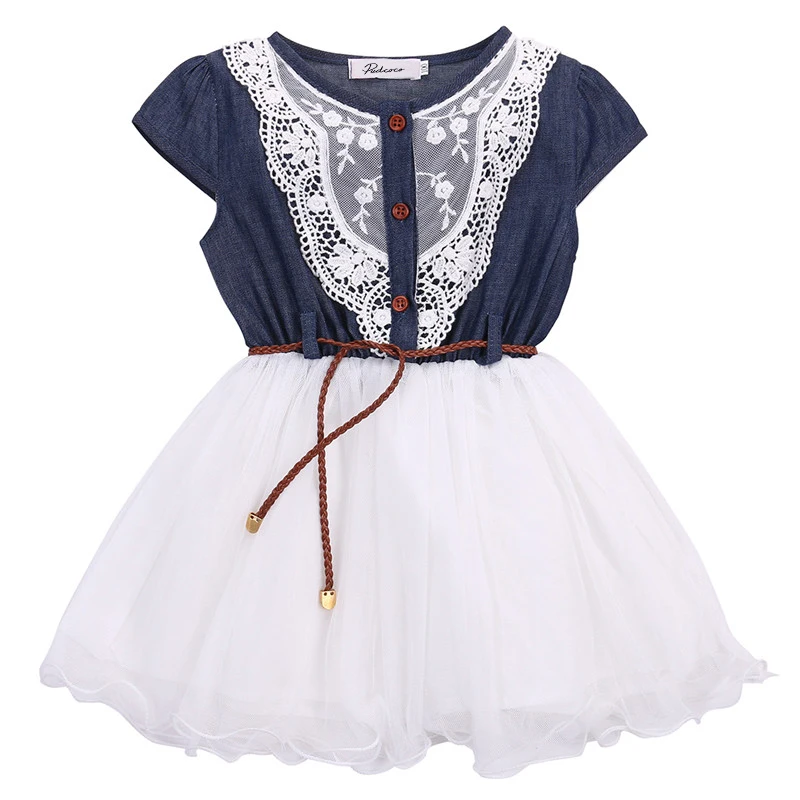 pudcoco Details about Fashion Girls Kids Princess Flower Lace Denim Tulle Short Sleeve Denim patchwork belt Summer Dress
pudcoco Details about Fashion Girls Kids Princess Flower Lace Denim Tulle Short Sleeve Denim patchwork belt Summer Dress