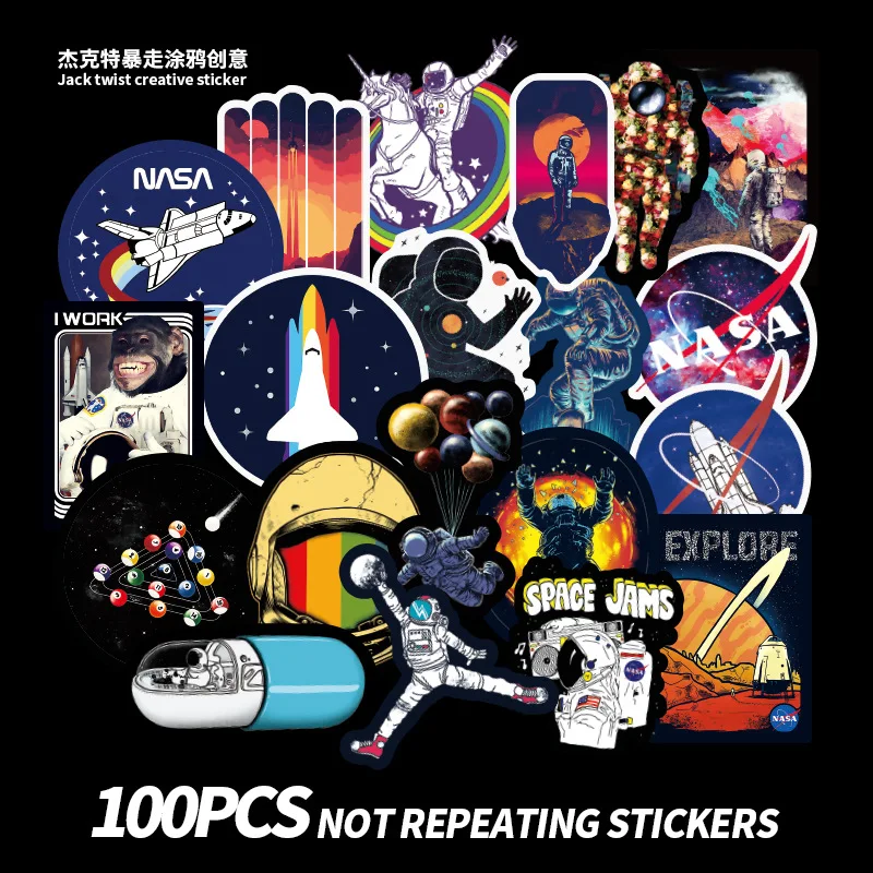100pcs Universe Space Spacecraft PVC Waterproof Sticker Toys For Children Kid Cool Stickers For Laptop Computer Bike Skateboard
100pcs Universe Space Spacecraft PVC Waterproof Sticker Toys For Children Kid Cool Stickers For Laptop Computer Bike Skateboard