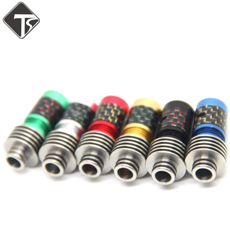 Heat Sink With Carbon Fiber Drip Tip 510 Wide Bore Mouthpiece Fit 510 RBA RTA Atomizer Tank Electronic Cigarette Accessories
Heat Sink With Carbon Fiber Drip Tip 510 Wide Bore Mouthpiece Fit 510 RBA RTA Atomizer Tank Electronic Cigarette Accessories