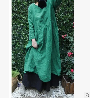 New products listed in the summer of 2018, the original design of high-end loose big yards of cotton linen women dress
New products listed in the summer of 2018, the original design of high-end loose big yards of cotton linen women dress