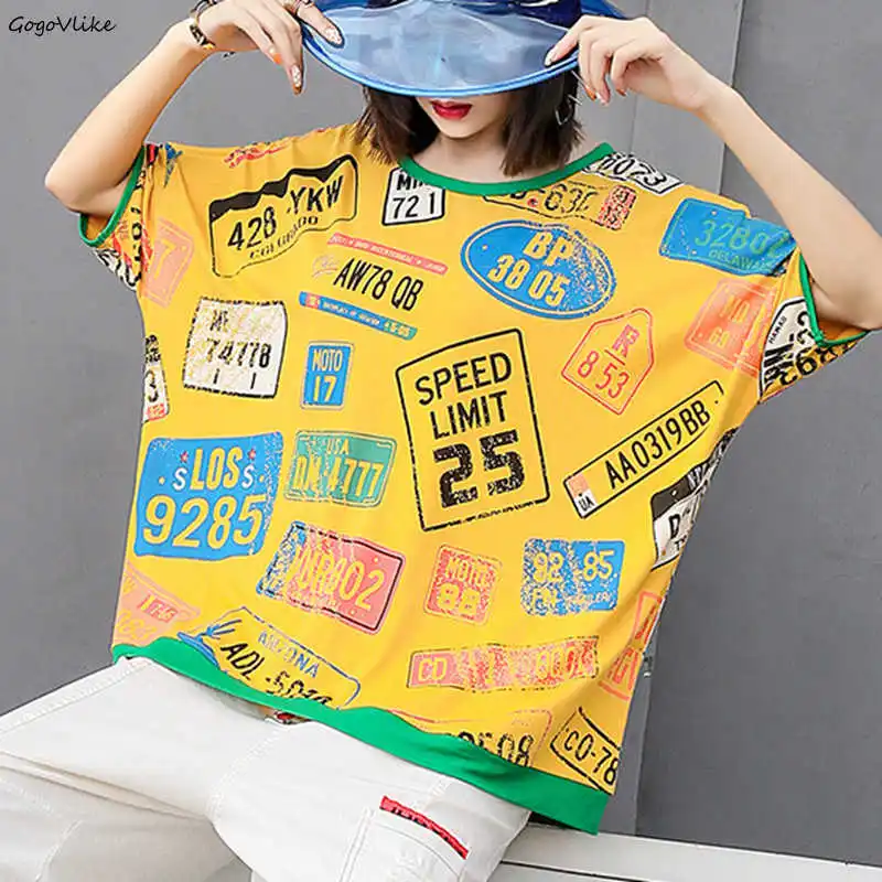 Punk Tops Tee Shirts 2019 New Womens Summer Color Block Yellow T-shirt Casual Batwing Female Vintage Tshirt Streetwear LT938S50
Punk Tops Tee Shirts 2019 New Womens Summer Color Block Yellow T-shirt Casual Batwing Female Vintage Tshirt Streetwear LT938S50