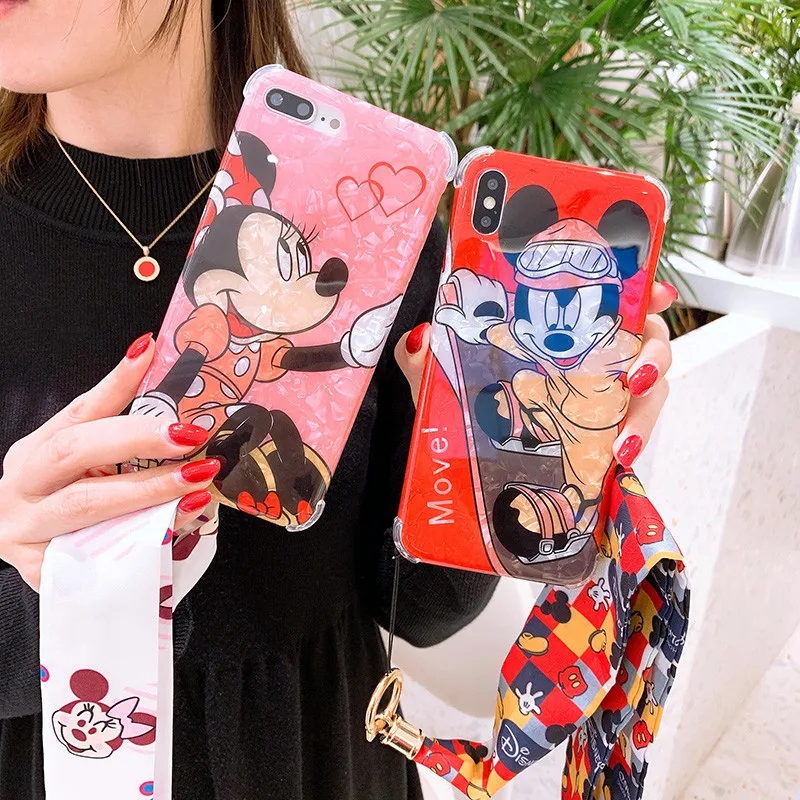 For iPhone XS max Cute cartoon toy minnie mickeyy anti-fall Soft back cover For iPhone 8plus X XR 7 7plus 6S 6P phone case+strap
For iPhone XS max Cute cartoon toy minnie mickeyy anti-fall Soft back cover For iPhone 8plus X XR 7 7plus 6S 6P phone case+strap