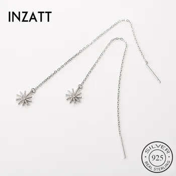 INZATT Bohemia Minimalist Sun Flower Dangle Drop Earrings Fashion 925 Sterling Silver Metal chain tassel elegant Fine Jewelry
INZATT Bohemia Minimalist Sun Flower Dangle Drop Earrings Fashion 925 Sterling Silver Metal chain tassel elegant Fine Jewelry