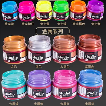 100ml acrylic pigment metal color fluorescent color wall painted hand-painted t-shirt painted shoes waterproof acrylic painting
100ml acrylic pigment metal color fluorescent color wall painted hand-painted t-shirt painted shoes waterproof acrylic painting