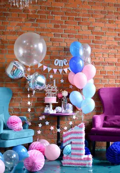 one year birthday colorful balloon red brick wall background Vinyl cloth High quality Computer print party backdrops
one year birthday colorful balloon red brick wall background Vinyl cloth High quality Computer print party backdrops