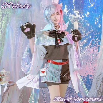 Alice in Wonderland Laser Boy Cheshire Cat Cosplay Costume Women Lovely Christmas Party Costumes Coat+Top+Shorts+Socks+Gloves
Alice in Wonderland Laser Boy Cheshire Cat Cosplay Costume Women Lovely Christmas Party Costumes Coat+Top+Shorts+Socks+Gloves