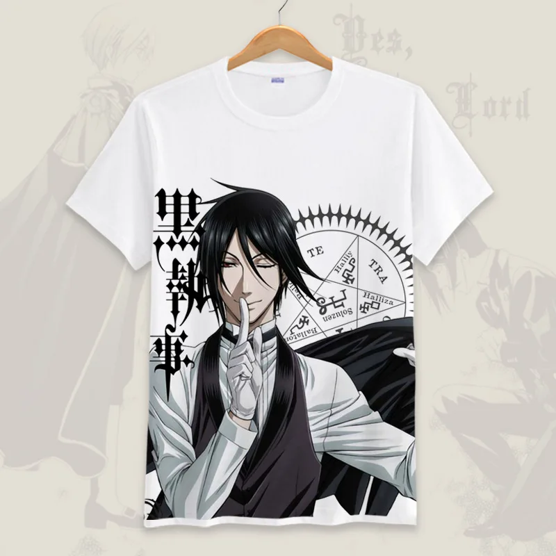 Black Bulter Kuroshitsuji Anime White Tshirts Casual Loose Men Women Boys Unisex Short Sleeve Summer T shirt Tee Cosplay Gifts
Black Bulter Kuroshitsuji Anime White Tshirts Casual Loose Men Women Boys Unisex Short Sleeve Summer T shirt Tee Cosplay Gifts