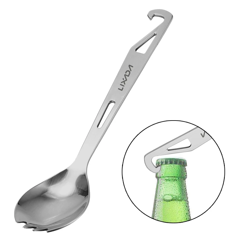 Lixada 2 IN 1 Portable Stainless Steel Spoon Bottle Opener Camping Outdoor Tableware Spoon Flatware Picnic Hike Travel Tableware
Lixada 2 IN 1 Portable Stainless Steel Spoon Bottle Opener Camping Outdoor Tableware Spoon Flatware Picnic Hike Travel Tableware