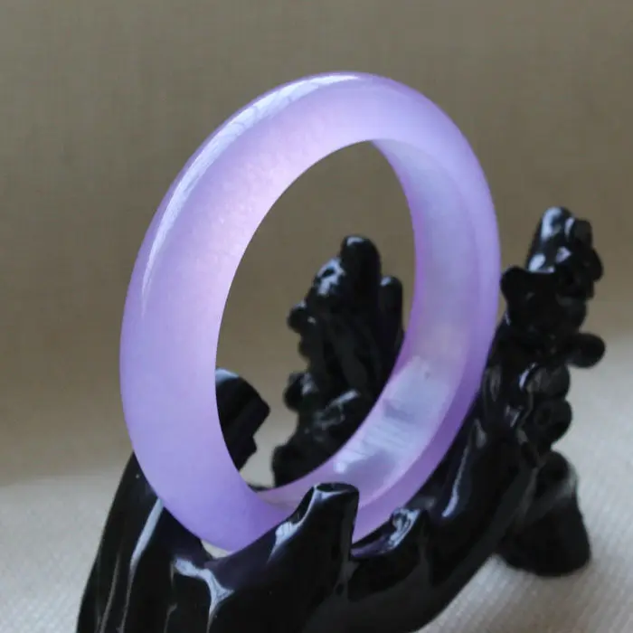 A-13 Vintage Chinese Beautiful Lavender Purple stone Gems Bangle Bracelet 65mm 
A-13 Vintage Chinese Beautiful Lavender Purple stone Gems Bangle Bracelet 65mm