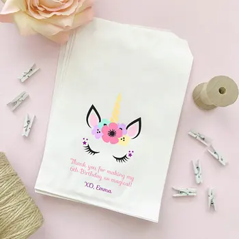 Personalized Unicorn first birthday baby Shower baptism popcorn candy Buffet lolly bags Gender Reveal Bakery Cookie goody gift
Personalized Unicorn first birthday baby Shower baptism popcorn candy Buffet lolly bags Gender Reveal Bakery Cookie goody gift