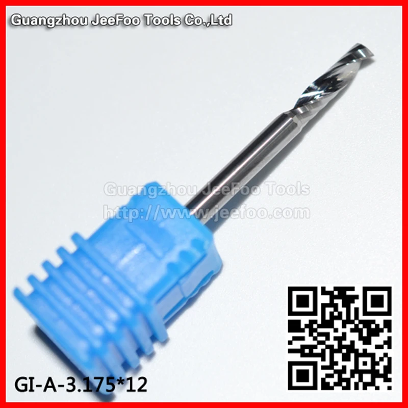 3.175*12 Germany K55 Solid Carbide Single Flute Endmill/Sprial Bit/CNC Milling Cutter For Acrylic , PVC A series
3.175*12 Germany K55 Solid Carbide Single Flute Endmill/Sprial Bit/CNC Milling Cutter For Acrylic , PVC A series