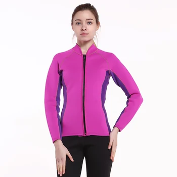 Women's Wetsuit Top 2mm Neoprene Wetsuit Jacket Long Sleeve Front Zip Wetsuit Shirt for Diving Snorkeling Surfing Kayaking Pink
Women's Wetsuit Top 2mm Neoprene Wetsuit Jacket Long Sleeve Front Zip Wetsuit Shirt for Diving Snorkeling Surfing Kayaking Pink