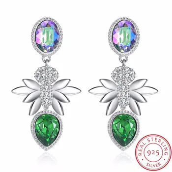 NEW 925 sterling silver earrings Europe Spider Crystals from Swarovski Earring With Charm for Women Gift Fine jewelry
NEW 925 sterling silver earrings Europe Spider Crystals from Swarovski Earring With Charm for Women Gift Fine jewelry