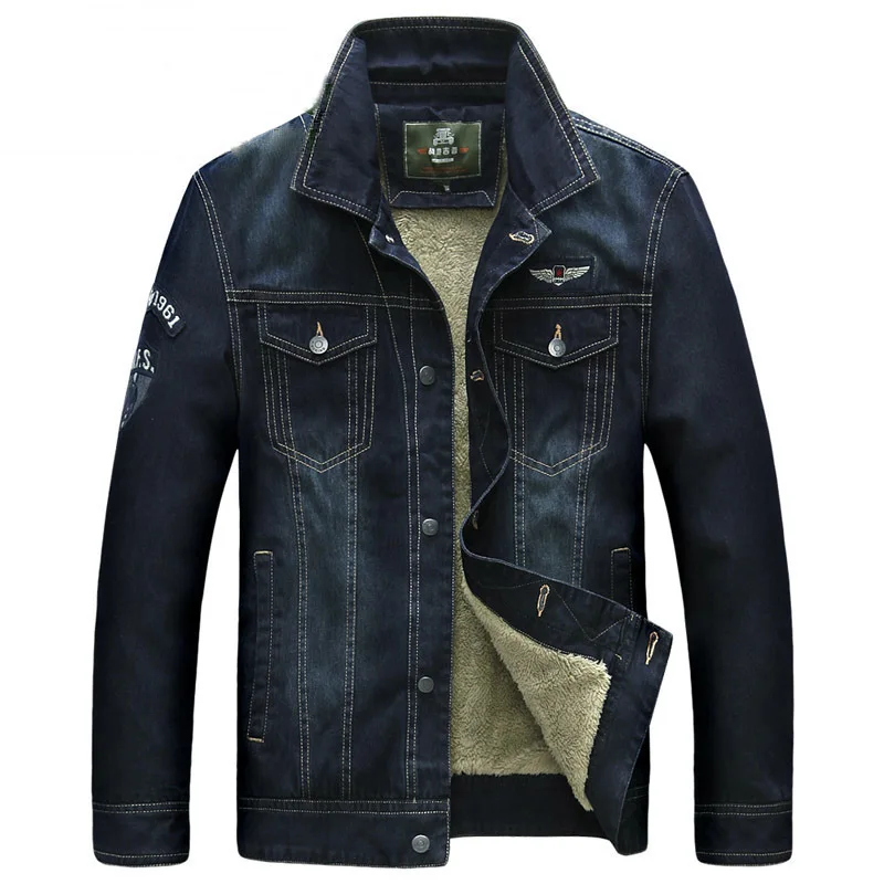 Denim jacket men Winter denim parka men high quality warm fleece denim jacket cowboy style mens jeans jacket with fur
Denim jacket men Winter denim parka men high quality warm fleece denim jacket cowboy style mens jeans jacket with fur