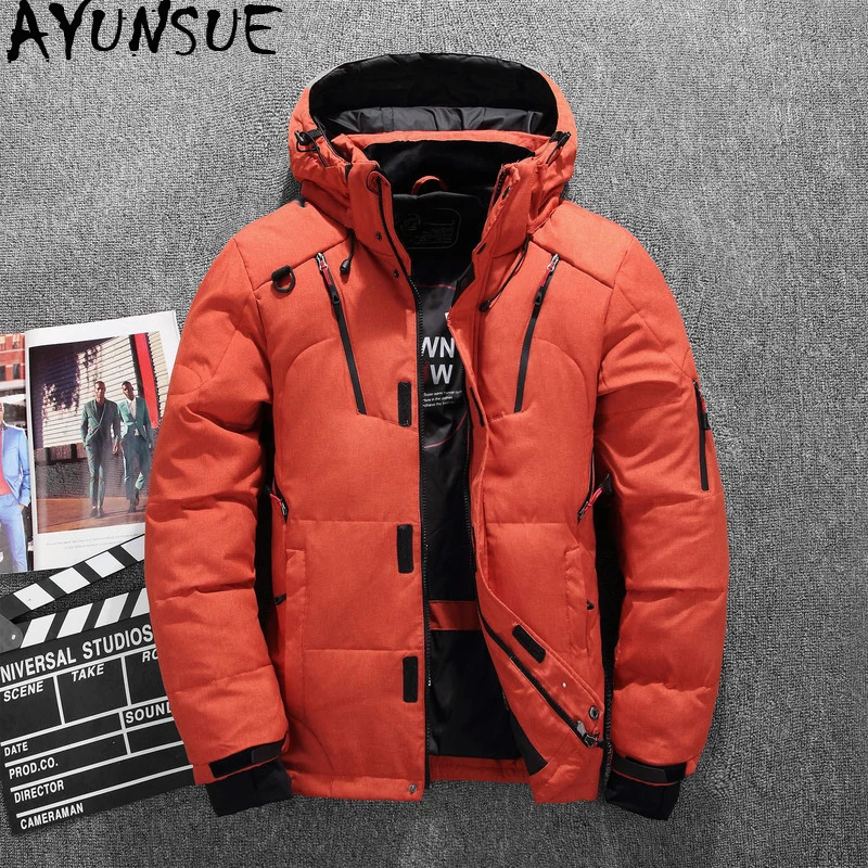 AYUNSUE Men's Down Jacket Winter Coat Short Duck Down Puffer Jacket Men Hooded Outdoor Parka Big Size Doudoune Homme 1987 KJ2645
AYUNSUE Men's Down Jacket Winter Coat Short Duck Down Puffer Jacket Men Hooded Outdoor Parka Big Size Doudoune Homme 1987 KJ2645