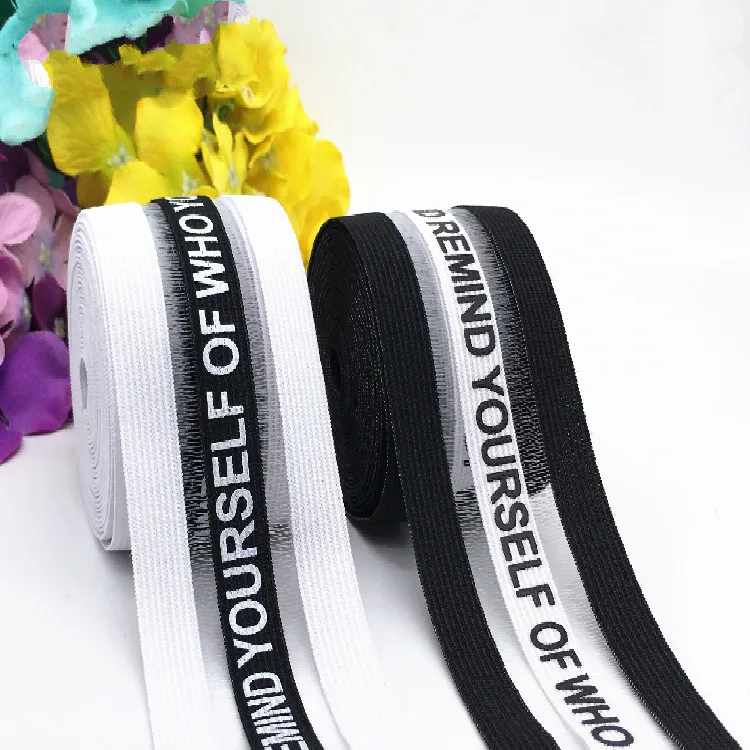 Hot sale (1 meter/lot) 2''5cm Printed English Letter Elastic elastic band stripe rubber bands DIY handmade garment accessories
Hot sale (1 meter/lot) 2''5cm Printed English Letter Elastic elastic band stripe rubber bands DIY handmade garment accessories