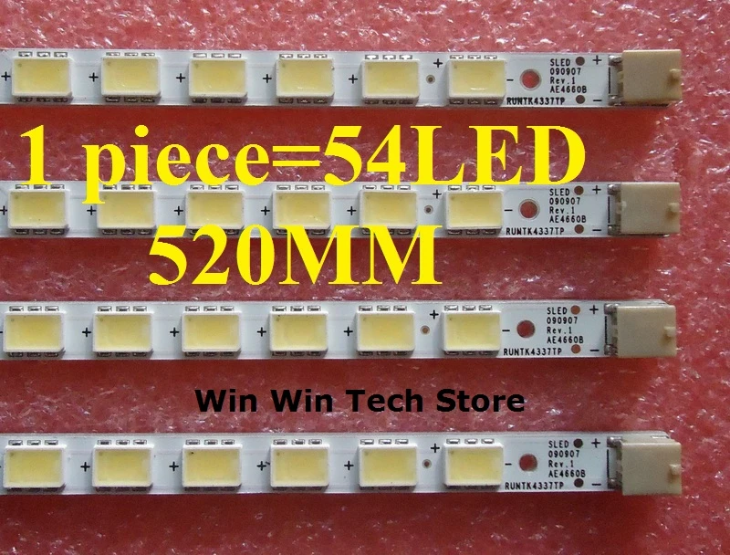 KDL-46EX700 LK460D3LA8S LED strip SLED 090907 Rev.1 AE4660B RUNTK4337TP 1 piece=54LED 520MM
KDL-46EX700 LK460D3LA8S LED strip SLED 090907 Rev.1 AE4660B RUNTK4337TP 1 piece=54LED 520MM