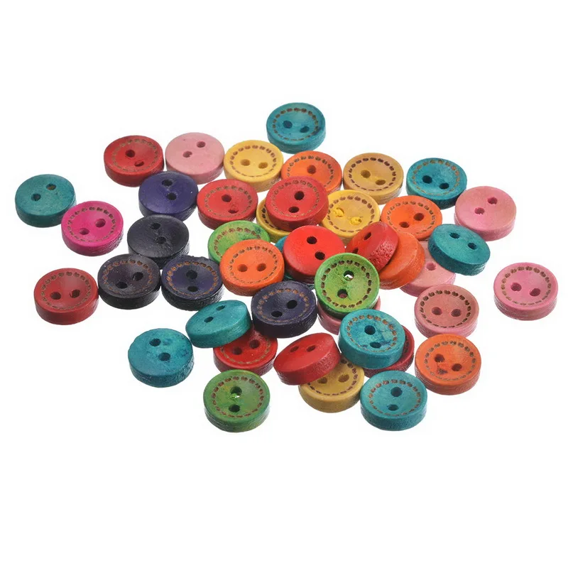 100PCs 10mm Mixed Color Round Wood Button DIY Scrapbooking Crafts Decoration Sewing Garment Accessories
100PCs 10mm Mixed Color Round Wood Button DIY Scrapbooking Crafts Decoration Sewing Garment Accessories
