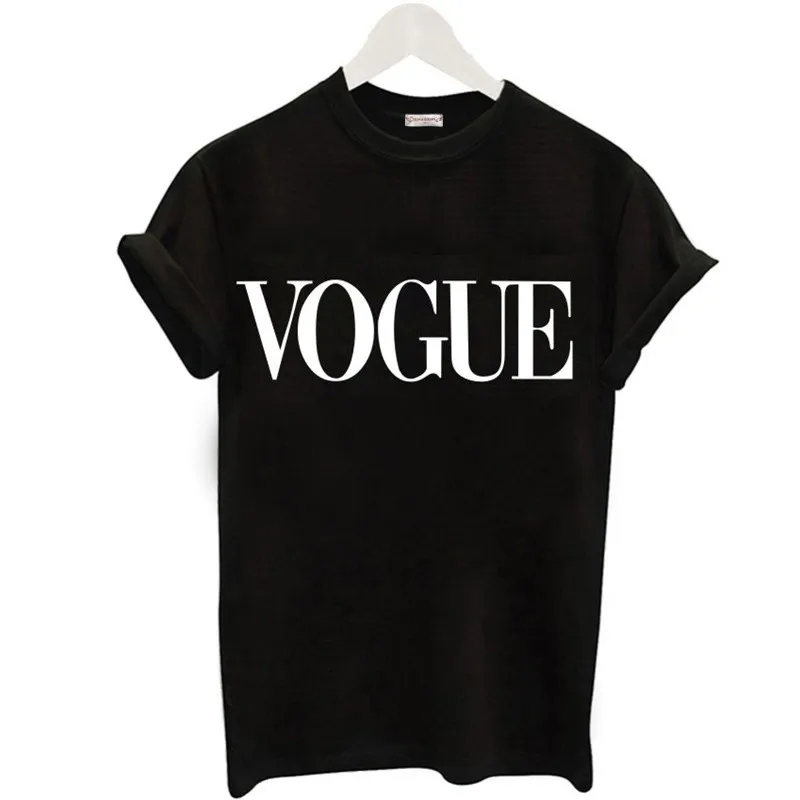 Letter Vogue Printed T-shirt women summer Short Sleeve Plus Size Cotton Tshirt Harajuku Cute 2017 Female casual Top Tees --
Letter Vogue Printed T-shirt women summer Short Sleeve Plus Size Cotton Tshirt Harajuku Cute 2017 Female casual Top Tees --