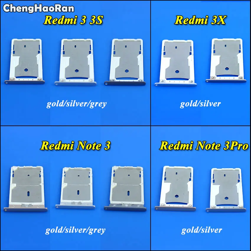 ChengHaoRan For Redmi Note 3/3 Pro New Sim Reader Card Tray Slot Holder Socket Port For Xiaomi Redmi 3 3S 3X With Tool
ChengHaoRan For Redmi Note 3/3 Pro New Sim Reader Card Tray Slot Holder Socket Port For Xiaomi Redmi 3 3S 3X With Tool