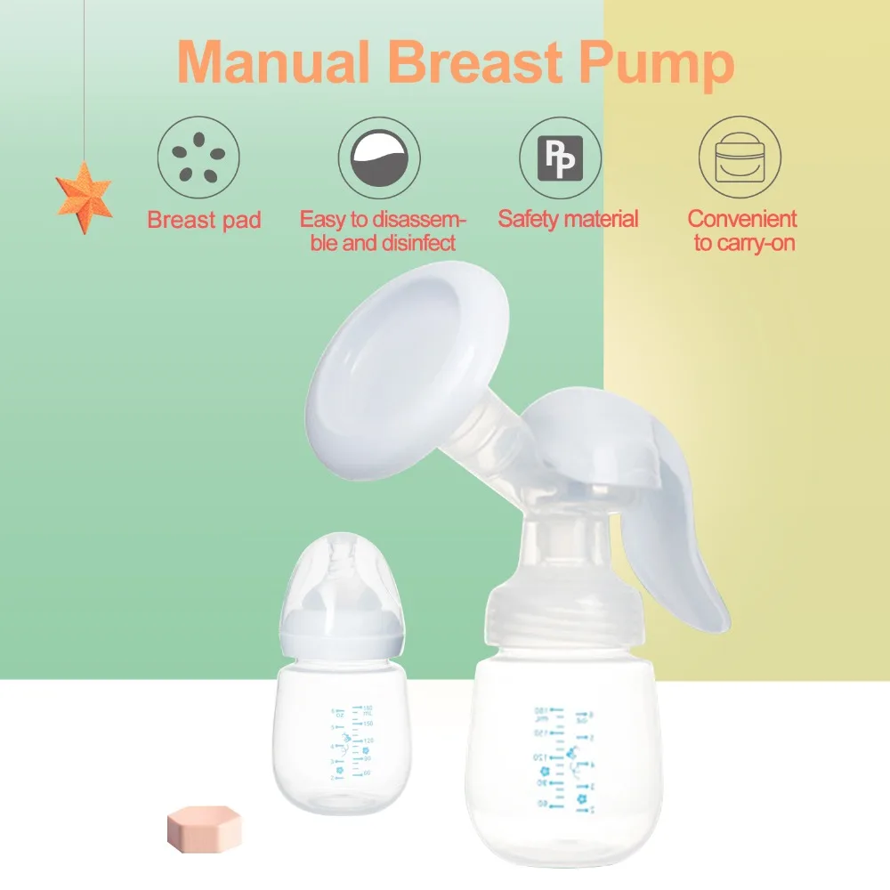 Breast Pump Baby Nipple Manual Suction Milk Pump Feeding Breasts Pumps Milk Bottle Sucking Postpartum Supplies Accessories
Breast Pump Baby Nipple Manual Suction Milk Pump Feeding Breasts Pumps Milk Bottle Sucking Postpartum Supplies Accessories