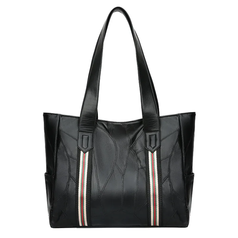 Splicing women's bag simple Ribbon high-capacity handbags leather shoulder bag women's factory outlet
Splicing women's bag simple Ribbon high-capacity handbags leather shoulder bag women's factory outlet