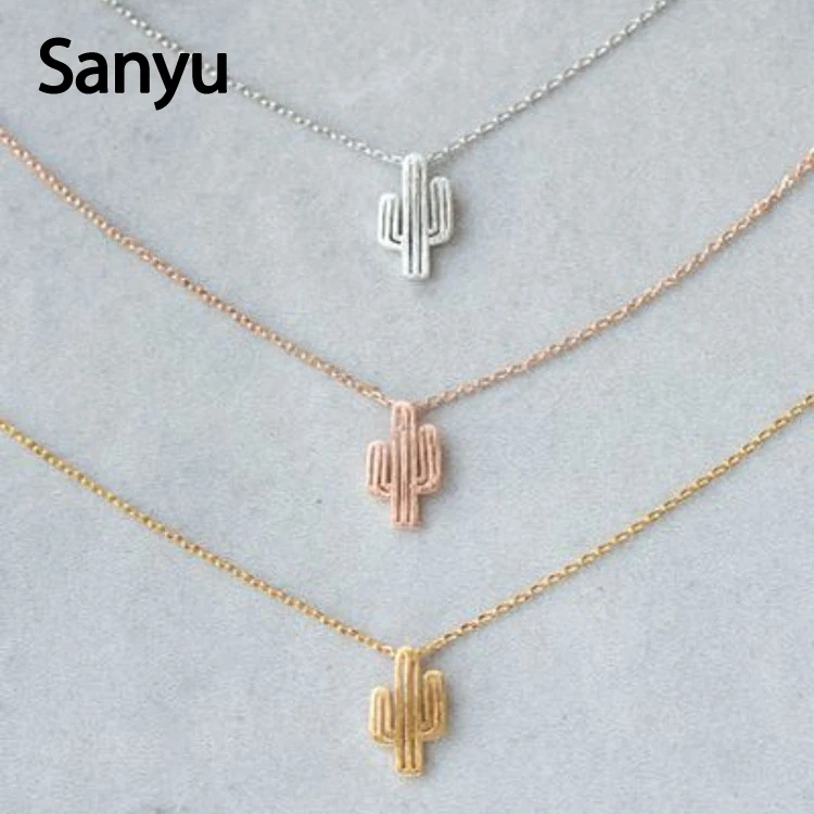 New Fashion The Cactus Pendant Necklace Simple Style Plant Cactus Gold Necklace for Women Girl Kids Fashion Jewelry Accessaries
New Fashion The Cactus Pendant Necklace Simple Style Plant Cactus Gold Necklace for Women Girl Kids Fashion Jewelry Accessaries