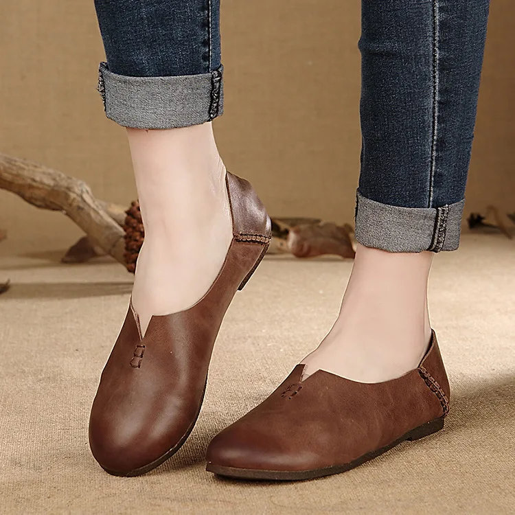 Artdiya genuine leather women shoes retro handmade spring flat-bottom comfortable casual shoes solid color soft sole shoes
Artdiya genuine leather women shoes retro handmade spring flat-bottom comfortable casual shoes solid color soft sole shoes