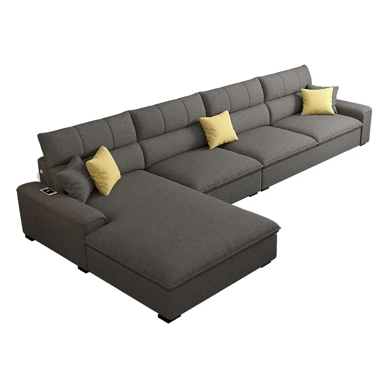 Fabric sofa modern simple comfortable northern European style washable sofa section for living room
Fabric sofa modern simple comfortable northern European style washable sofa section for living room