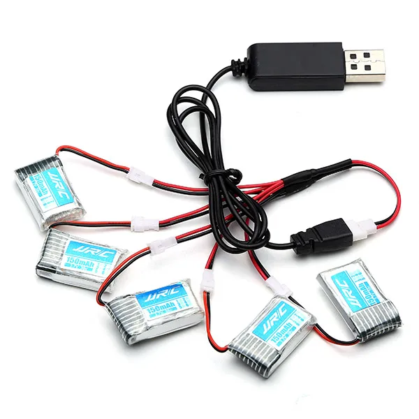 RC Quadcopter spare parts 5pcs 3.7V 150mAh 20C Battery And USB Cable Set For JJRC H20 H20C 
RC Quadcopter spare parts 5pcs 3.7V 150mAh 20C Battery And USB Cable Set For JJRC H20 H20C