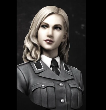 Brand New 1/8 Scale Resin Bust Model Toys WW II German Female Officers Resin Assembly Bust Figure Model Toy For Gift/Collection
Brand New 1/8 Scale Resin Bust Model Toys WW II German Female Officers Resin Assembly Bust Figure Model Toy For Gift/Collection