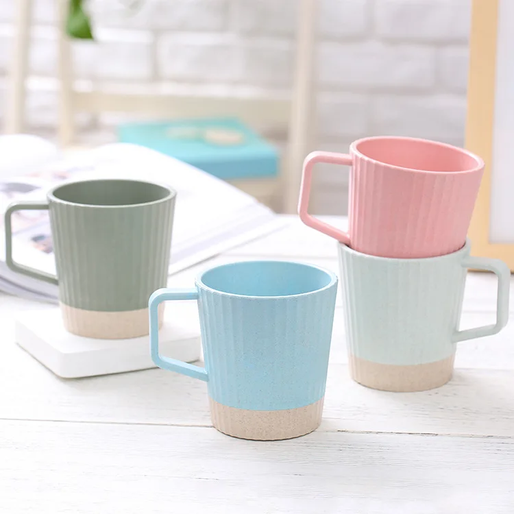 Water Cup With Straw Cola Plastic Coffee Cups Wheat Straw Plastic Healthy Drink tools Container Multi-Functional With handle
Water Cup With Straw Cola Plastic Coffee Cups Wheat Straw Plastic Healthy Drink tools Container Multi-Functional With handle