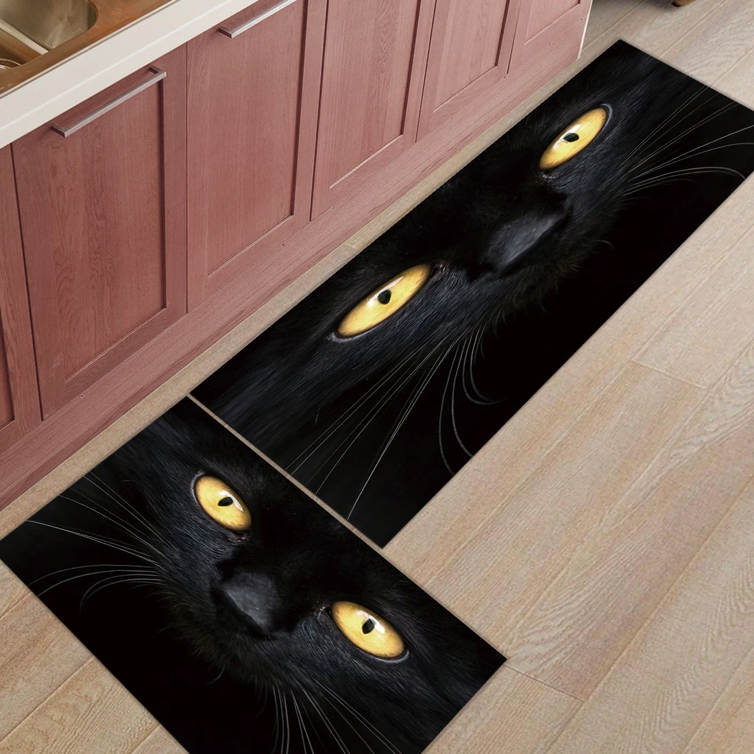 2pcs/set Funny Black Cat Face Print Doormats Entrance Front Door Rug Bathroom Kitchen Carpet Entryway Anti-Slip Black Floor Mats
2pcs/set Funny Black Cat Face Print Doormats Entrance Front Door Rug Bathroom Kitchen Carpet Entryway Anti-Slip Black Floor Mats