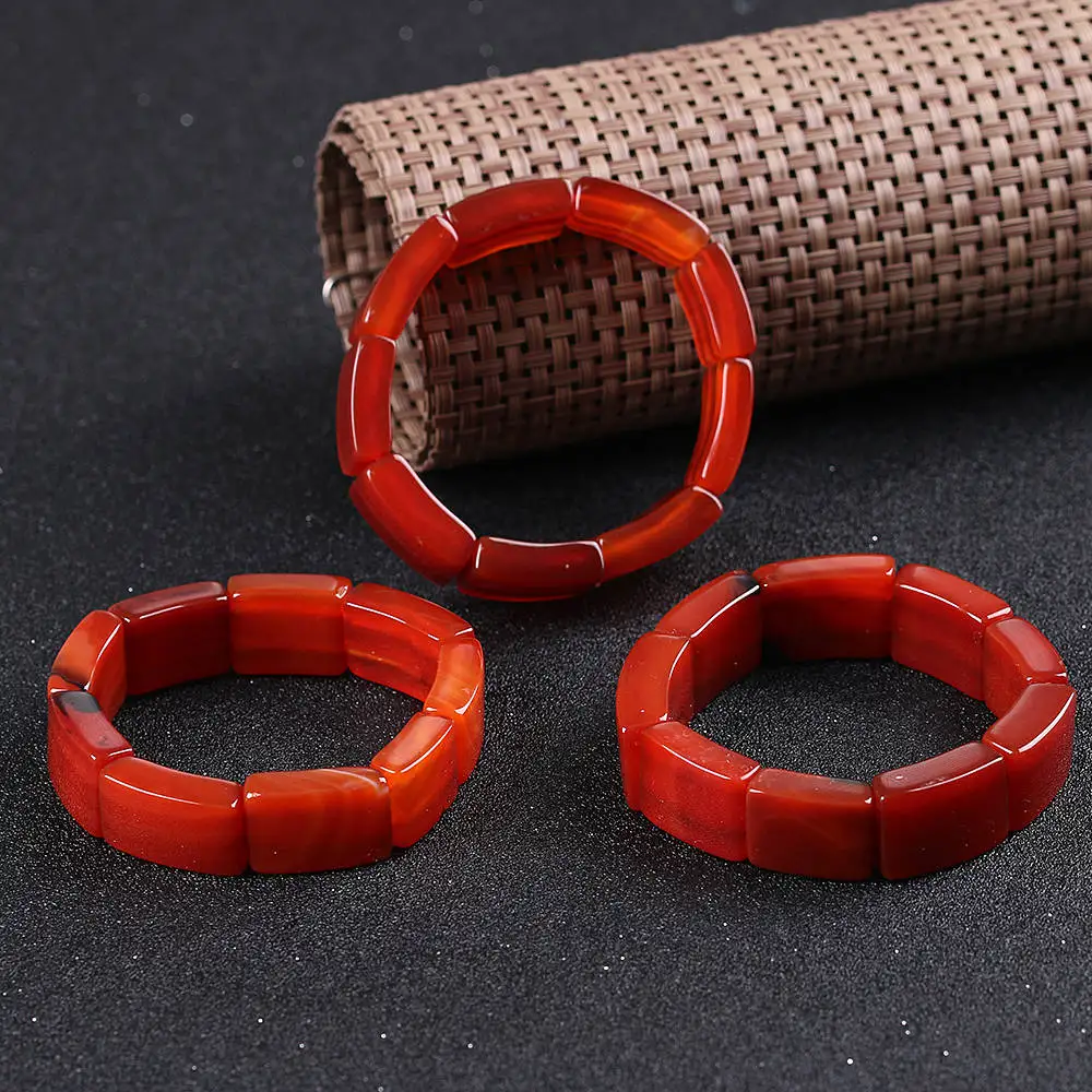Natural Agate Bracelet Stone Fashion Jewelry Red Agate Charm Elastic Rope Bead Bracelet Men Women Male Jewelry Dropshipping gift
Natural Agate Bracelet Stone Fashion Jewelry Red Agate Charm Elastic Rope Bead Bracelet Men Women Male Jewelry Dropshipping gift