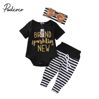 pudcoco 2019 Baby Girl Boys Clothes Newborn 3Pcs Gold Letter Print Tops + Striped Pants For Female Outfit Infant Clothing Set
pudcoco 2019 Baby Girl Boys Clothes Newborn 3Pcs Gold Letter Print Tops + Striped Pants For Female Outfit Infant Clothing Set