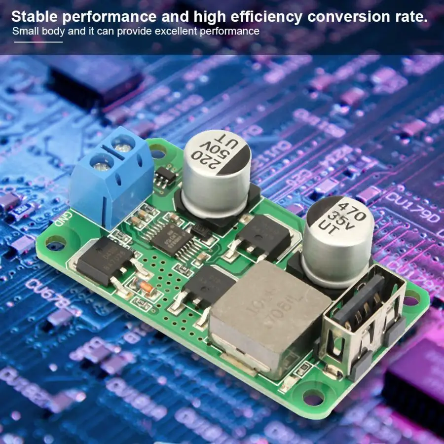 5V 5A High Current DC Step-down Power Supply Module Power Converter Module With LED indicator USB Charging Board support QC3.0
5V 5A High Current DC Step-down Power Supply Module Power Converter Module With LED indicator USB Charging Board support QC3.0