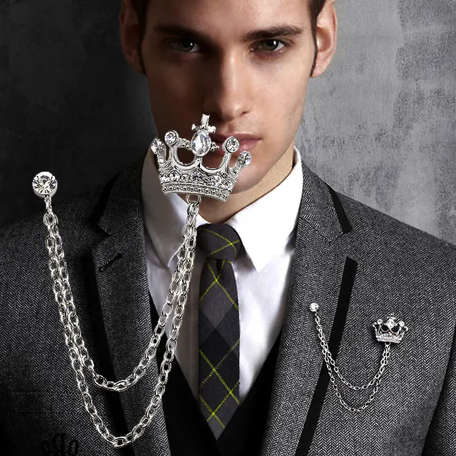 SHUANGR 2017 New Arrival High Quantity Korean Fashion Crystal Crown Brooch Collar Chain For Men And Women Jewelry
SHUANGR 2017 New Arrival High Quantity Korean Fashion Crystal Crown Brooch Collar Chain For Men And Women Jewelry