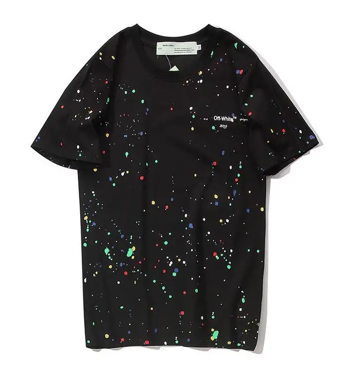 Novelty European American Off-White Unisex Couple Lovers models Cotton Fashion Short sleeve Starry Fireworks Round neck T-shirt
Novelty European American Off-White Unisex Couple Lovers models Cotton Fashion Short sleeve Starry Fireworks Round neck T-shirt