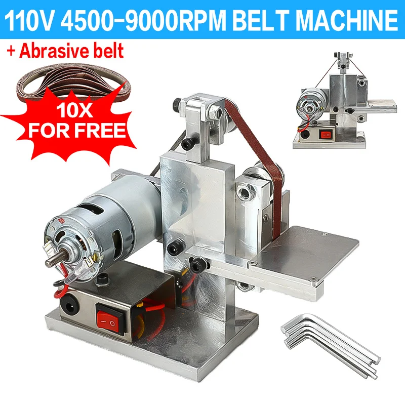 Multifunctional Grinder Mini Electric Belt Sander DIY Polishing Grinding Machine Cutter Edges Sharpener Belt Grinder Sanding
Multifunctional Grinder Mini Electric Belt Sander DIY Polishing Grinding Machine Cutter Edges Sharpener Belt Grinder Sanding