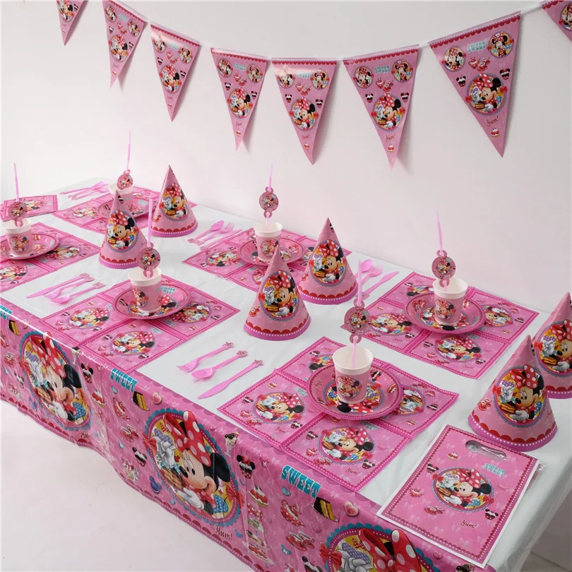 6 People Minnie Theme Decoration Props Cartoon Plate Banner kids Birthday Party Decoration Candy Box Baby Shower Party Supplies
6 People Minnie Theme Decoration Props Cartoon Plate Banner kids Birthday Party Decoration Candy Box Baby Shower Party Supplies