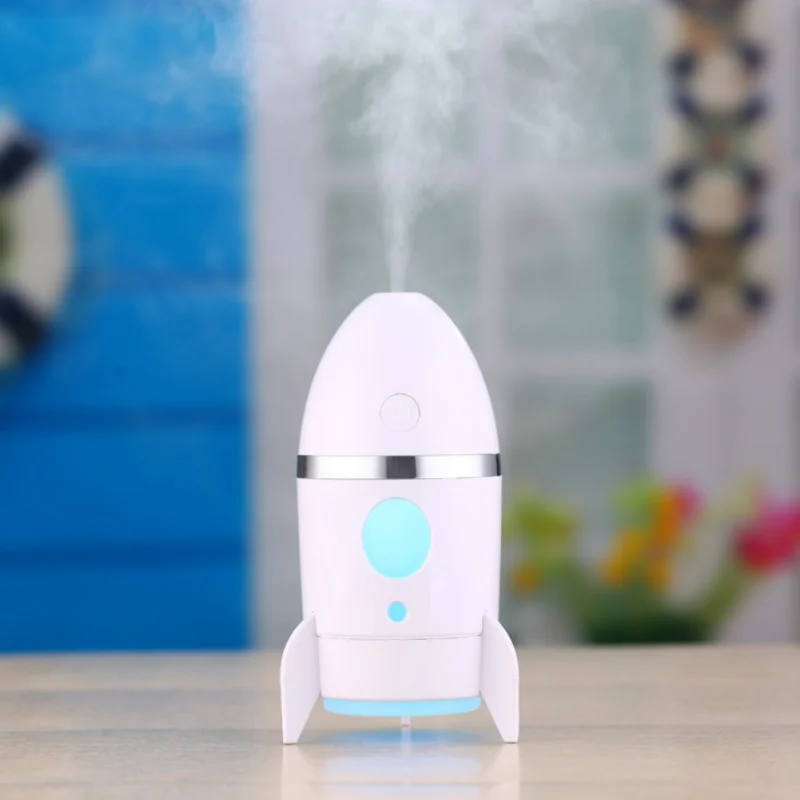 2019 135ML Mini Rocket Ultrasonic LED Air Humidifier Car Office Home Essential Oils for Aromatherapy Diffusers Fogger Mist Maker
2019 135ML Mini Rocket Ultrasonic LED Air Humidifier Car Office Home Essential Oils for Aromatherapy Diffusers Fogger Mist Maker