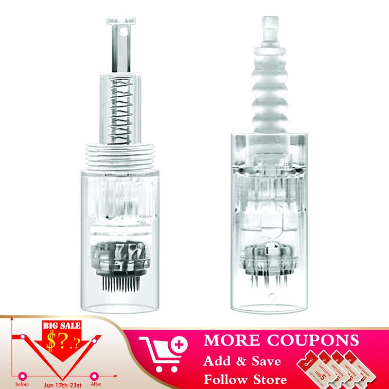 150pcs Tattoo Needles Derma Pen Needle 9 Pi /12 Pin/36 Pin/42 Bayonet Screw Port Dr Pen for MYM Microneedling Electric Derma Pen
150pcs Tattoo Needles Derma Pen Needle 9 Pi /12 Pin/36 Pin/42 Bayonet Screw Port Dr Pen for MYM Microneedling Electric Derma Pen