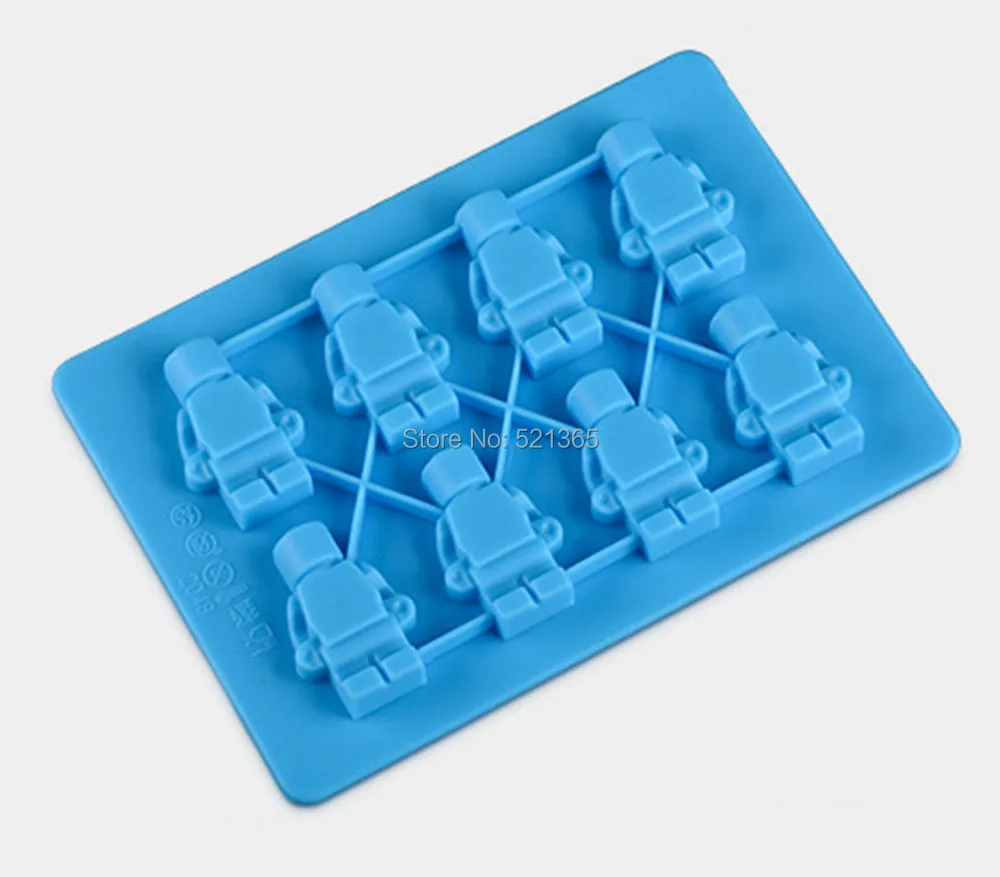 Wholesale 240pcs/lot Silicone Lego Robot Ice Cube Ice Tray Chocolate Mold Jelly Pudding Mold Candy Cake Mold Cake Baking Tools
Wholesale 240pcs/lot Silicone Lego Robot Ice Cube Ice Tray Chocolate Mold Jelly Pudding Mold Candy Cake Mold Cake Baking Tools